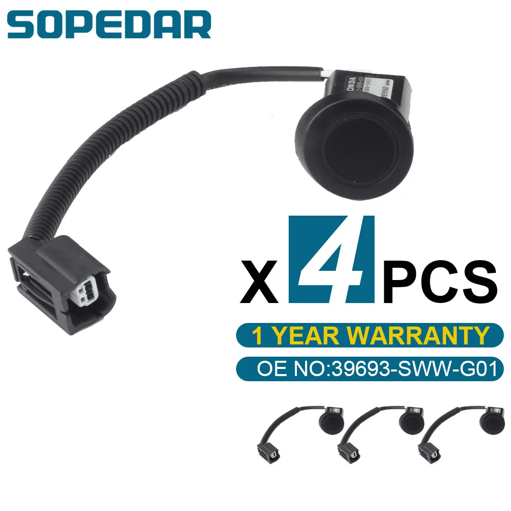 SOPEDAR 4PCS Front Bumper Parking Assist Sensor Parking Sensors For Honda CR-V 2006-2012 39693SWWG01 39693-SWW-G01 188300-5921
SOPEDAR 4PCS Front Bumper Parking Assist Sensor Parking Sensors For Honda CR-V 2006-2012 39693SWWG01 39693-SWW-G01 188300-5921