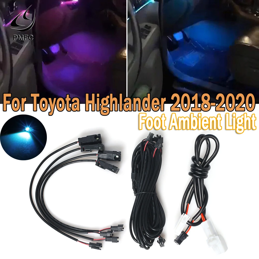 PMFC Foot Light Ambient Light Peduncle Car Interior Ice Blue/64 Color Decorative Atmosphere Lamp For Toyota Highlander 2018-2020
PMFC Foot Light Ambient Light Peduncle Car Interior Ice Blue/64 Color Decorative Atmosphere Lamp For Toyota Highlander 2018-2020