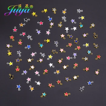 Juya Handmade Gold/Silver Color Small Enamel Star Charms For Fashion Charms Jewelry Making Accessories Supplies
Juya Handmade Gold/Silver Color Small Enamel Star Charms For Fashion Charms Jewelry Making Accessories Supplies