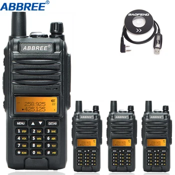 4Pcs Abbree AR-F3 Tri-Band Walkie Talkie 8w dual band 220-260MHz high power long range travel transceiver Portable two way radio
4Pcs Abbree AR-F3 Tri-Band Walkie Talkie 8w dual band 220-260MHz high power long range travel transceiver Portable two way radio