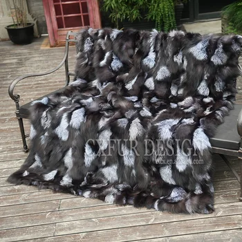 CX-D-67 Patchwork Plush Real Fur Rugs Floor Rug Sliver Fox Fur Throw Blanket for Living Room/Bed 
CX-D-67 Patchwork Plush Real Fur Rugs Floor Rug Sliver Fox Fur Throw Blanket for Living Room/Bed