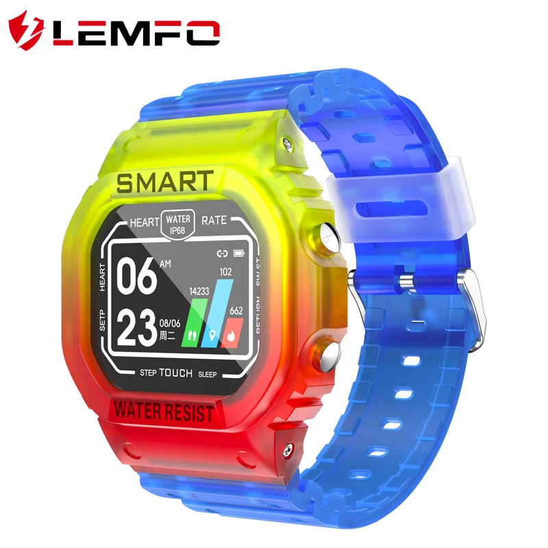 LEMFO 2020 новые анти-отпечатков пальцев 1 14 дюймов цветной экран Смарт-часы для