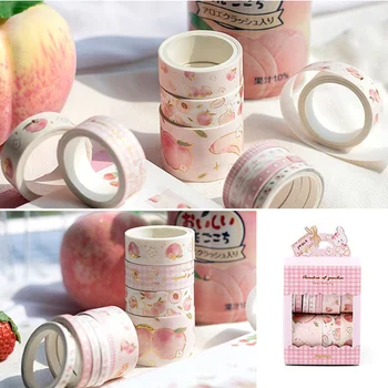10 Roll Peach Pattern Washi Tape Sticker Cute Pink Stationery Decorative Sticker Masking Tape Scrapbooking Paper Album DIY Craft
10 Roll Peach Pattern Washi Tape Sticker Cute Pink Stationery Decorative Sticker Masking Tape Scrapbooking Paper Album DIY Craft