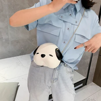 Popular Simple Female Daily Bag Cartoon 3D Puppy Crossbody Bag Women Girl PU Zipper Shoulder Small Money Pouch
Popular Simple Female Daily Bag Cartoon 3D Puppy Crossbody Bag Women Girl PU Zipper Shoulder Small Money Pouch