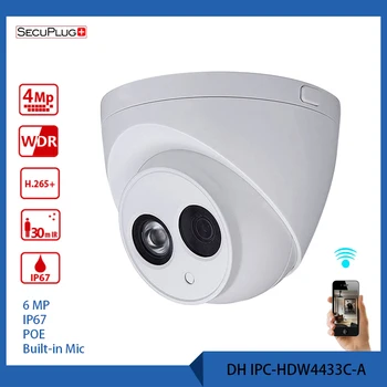DH Security Camera with logo original 4MP POE Network IR Mini Dome IP Camera Starnight Built-in MiC replace IPC-HDW4431C-A CCTV
DH Security Camera with logo original 4MP POE Network IR Mini Dome IP Camera Starnight Built-in MiC replace IPC-HDW4431C-A CCTV