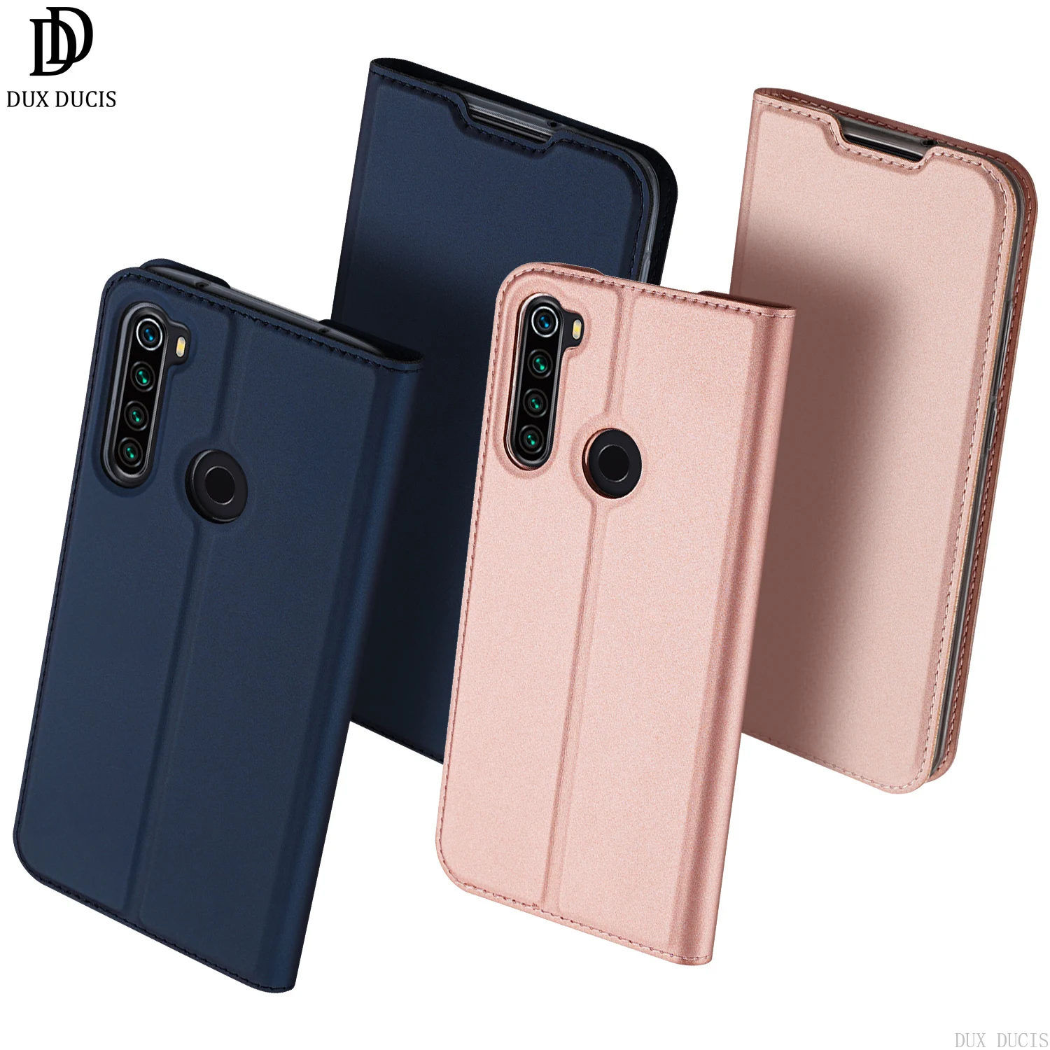 

Dux Ducis Flip Case For Xiaomi Mi Redmi Note 8T Card Pocket Wallet Cover Soft Bumper Dirt-resistant Anti-knock Kickstand Case