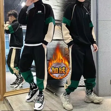 Men Semi-Zipper Hoodie Autumn And Winter Teenager Early High Students Versatile Loose-Fit plus Velvet Sports Leisure Suit
Men Semi-Zipper Hoodie Autumn And Winter Teenager Early High Students Versatile Loose-Fit plus Velvet Sports Leisure Suit