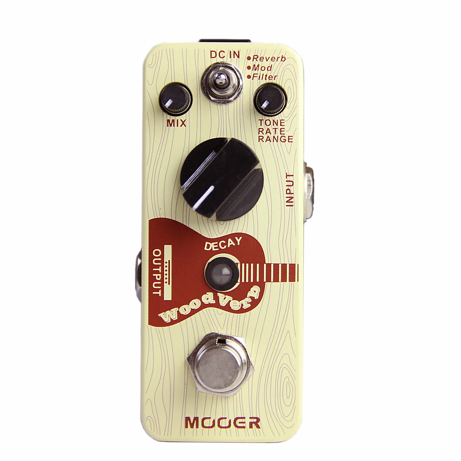 MOOER WoodVerb Acoustic Guitar Digital Reverb Pedal Effects with WoodVerb has three reverb modes Reverb/Mod/Filter True Bypass
MOOER WoodVerb Acoustic Guitar Digital Reverb Pedal Effects with WoodVerb has three reverb modes Reverb/Mod/Filter True Bypass