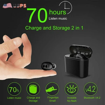 Bluetooth 4.2 Sport Wireless Earphone Earbuds HIFI Headset Mini In-Ear Hands Free Set
Bluetooth 4.2 Sport Wireless Earphone Earbuds HIFI Headset Mini In-Ear Hands Free Set
