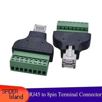 Rj45 Connector Male Crystal Head Wiring DIY RJ45 8P8C to 8pin Terminal RJ45 To 8pin Terminal Block
Rj45 Connector Male Crystal Head Wiring DIY RJ45 8P8C to 8pin Terminal RJ45 To 8pin Terminal Block