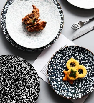 Creative personality ceramic dish breakfast plate western steak plate home dessert plate dinner plate table decoration tableware
Creative personality ceramic dish breakfast plate western steak plate home dessert plate dinner plate table decoration tableware