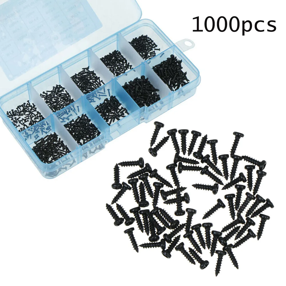 1000pcs Carbon Steel Screws Self Tapping Display Repairing Laptop Phones Electronic Components Hand Tools
1000pcs Carbon Steel Screws Self Tapping Display Repairing Laptop Phones Electronic Components Hand Tools