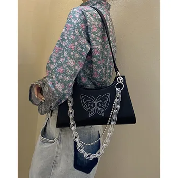Dark Butterfly Armpit Package Female 2020 Summer New Style Online Celebrity Fashion Baguette Bag Versatile INS Chain Shoulder Ba
Dark Butterfly Armpit Package Female 2020 Summer New Style Online Celebrity Fashion Baguette Bag Versatile INS Chain Shoulder Ba
