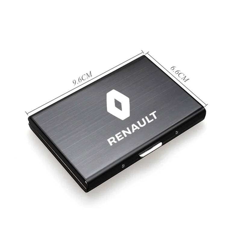 Anti-Scan RFID Metal Credit Card Holder Slim Bank Card Protection Holder For Renault Captur Duster Megane 2 3 Clio Logan Anti-Scan RFID Metal Credit Card Holder Slim Bank Card Protection Holder For Renault Captur Duster Megane 2 3 Clio Logan