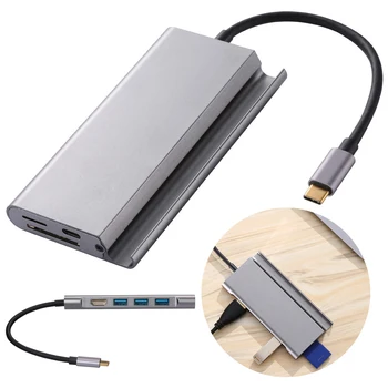 7-in-1 Type-C USB 3.0 Multi Adapter HDMI 4K Charging SD TF Dock Adapter Cable HDMI Converter For PC
7-in-1 Type-C USB 3.0 Multi Adapter HDMI 4K Charging SD TF Dock Adapter Cable HDMI Converter For PC