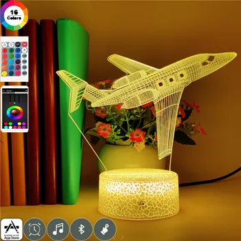 App Control Boeing Air Plane 7 Colors 3d Visual Led Light for Kids Touch Usb Table Lampe Model Airplane Aircraft Holiday Gift
App Control Boeing Air Plane 7 Colors 3d Visual Led Light for Kids Touch Usb Table Lampe Model Airplane Aircraft Holiday Gift