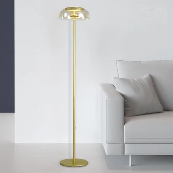 Fashion glass floor lamp LED simple floor lamp copper floor lamp in living room
Fashion glass floor lamp LED simple floor lamp copper floor lamp in living room