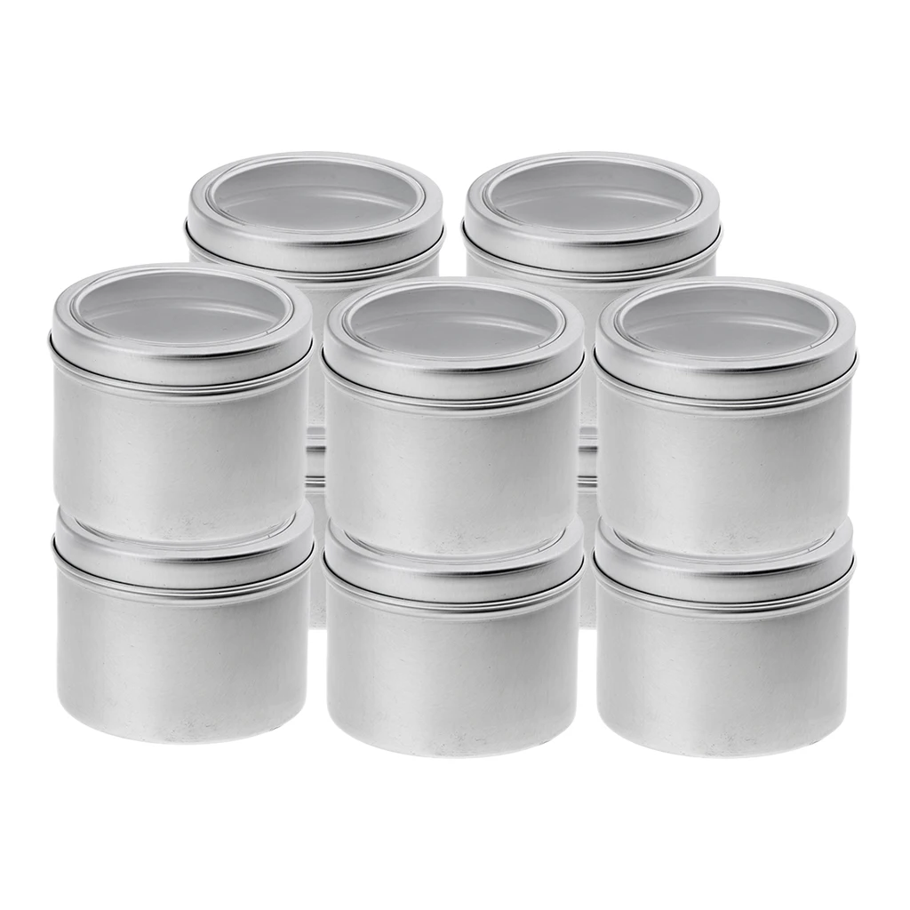 10pcs 100ml Make-up Aluminium Pot Jar Tin Lip Balm Container Salves Tea Jar 10pcs 100ml Make-up Aluminium Pot Jar Tin Lip Balm Container Salves Tea Jar