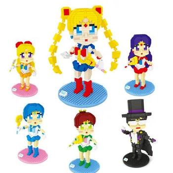 600pcs Sailor Moon Mirco Diamond Building Blocks Chiba Mamoru Kino Makoto Hino Rei Anime Figure Model Mini Bricks Toys for Girls
600pcs Sailor Moon Mirco Diamond Building Blocks Chiba Mamoru Kino Makoto Hino Rei Anime Figure Model Mini Bricks Toys for Girls