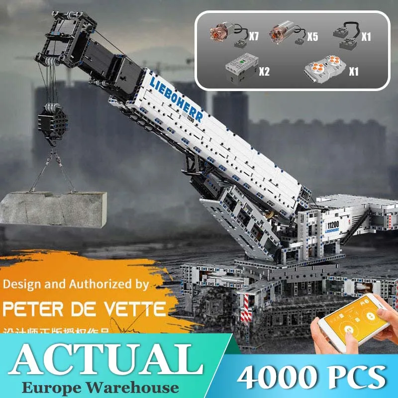 New MOC Remote Control Function Crane LTM11200 Compatible Technic MOC-20920 Building Blocks Bricks DIY Toy Gift
New MOC Remote Control Function Crane LTM11200 Compatible Technic MOC-20920 Building Blocks Bricks DIY Toy Gift