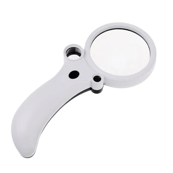 Reading Magnifier Magnifying Glass with LED/ UV lights 2x 25x 55x Magnification
Reading Magnifier Magnifying Glass with LED/ UV lights 2x 25x 55x Magnification
