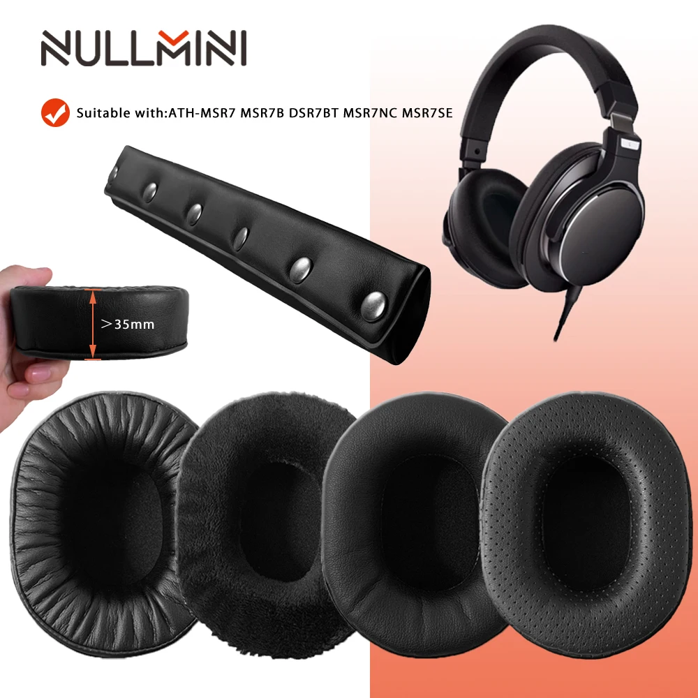 Сменные амбушюры для аудио техники NullMini наушники с кожаным рукавом DSR7BT MSR7NC MSR7SE|Аксессуары наушников| |