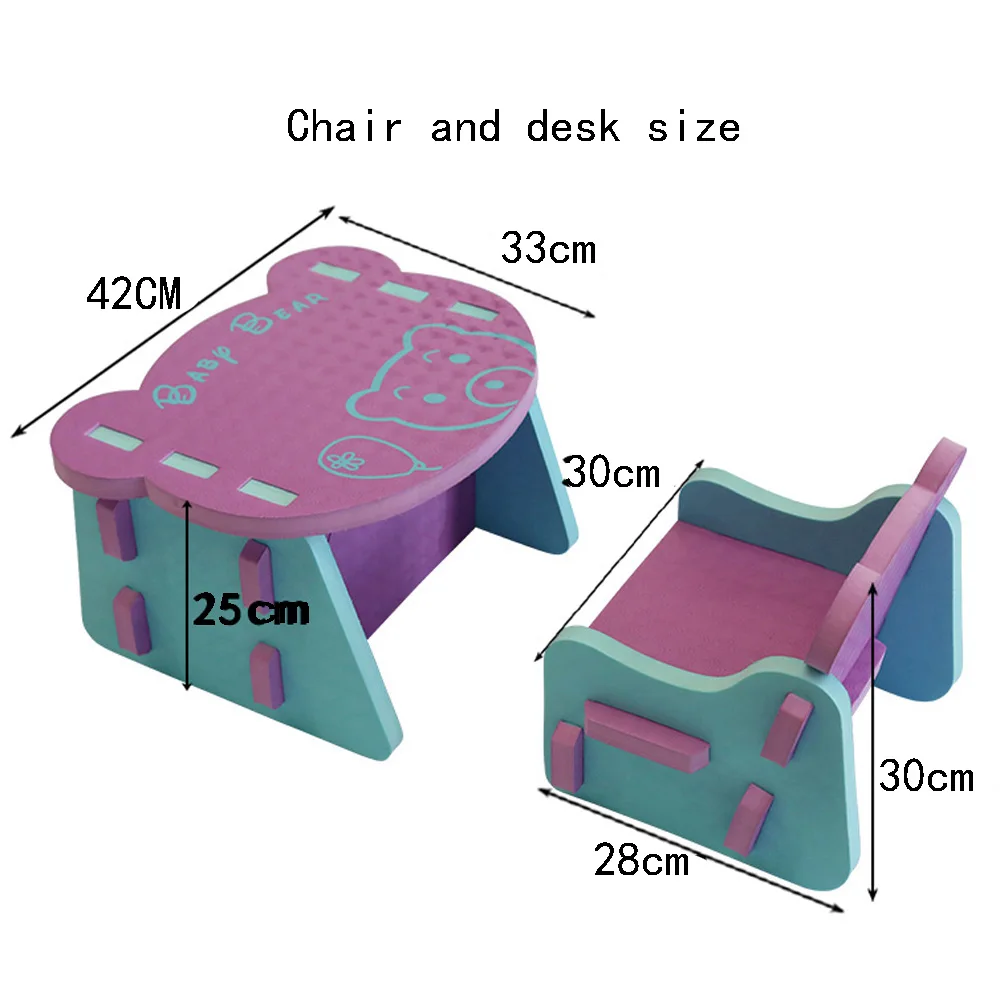 Крутой стул и стол Mei qi для детей 0 3 лет мягкие столы стулья из ЭВА предотвращения