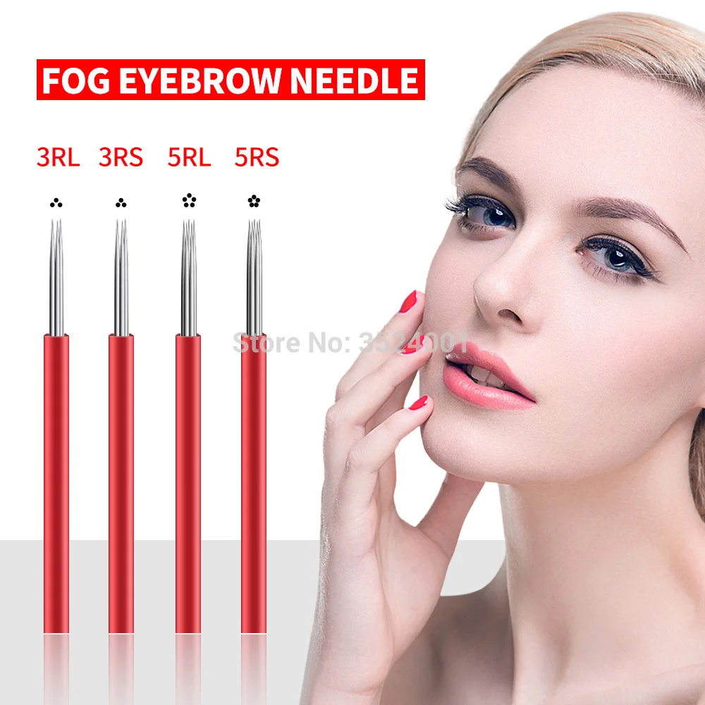 500 Pack 3RL / 3RS / 5RL / 5RS Manual Fog Eyebrow Microblading Needle Semi Permanent Makeup Manual Fog Eyebrow Needle
500 Pack 3RL / 3RS / 5RL / 5RS Manual Fog Eyebrow Microblading Needle Semi Permanent Makeup Manual Fog Eyebrow Needle