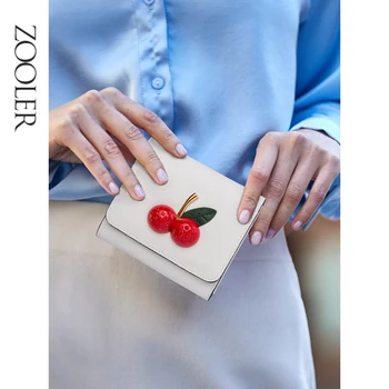 ZOOLER Women Leather Wallet Brand Soft Leather Short Wallet Fringe Coin Purse Credit Card Holder Lady Rice Cherry Purses TC205
ZOOLER Women Leather Wallet Brand Soft Leather Short Wallet Fringe Coin Purse Credit Card Holder Lady Rice Cherry Purses TC205