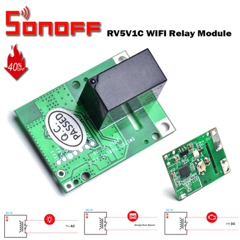 SONOFF Relay RE5V1C Module 5V WiFi DIY Switch Dry Contact Output Inching/Selflock Working Modes APP/Voice/LAN Control Smart Home
SONOFF Relay RE5V1C Module 5V WiFi DIY Switch Dry Contact Output Inching/Selflock Working Modes APP/Voice/LAN Control Smart Home