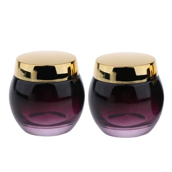 2Pcs 120g Glass Mask Jar Cream Containers Cosmetic Empty Can Sample Bottle - Purple Gradient Bottle Body - Refillable/Reusable
2Pcs 120g Glass Mask Jar Cream Containers Cosmetic Empty Can Sample Bottle - Purple Gradient Bottle Body - Refillable/Reusable