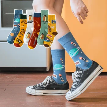 Autumn and Winter New Products European and American Streets Female Fashion Socks Cartoon Doodle Cute Harajuku Korean-style INS 
Autumn and Winter New Products European and American Streets Female Fashion Socks Cartoon Doodle Cute Harajuku Korean-style INS