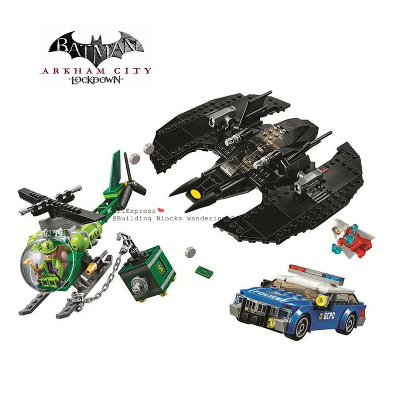 76120 513Pcs Super Heroes Series The Batman Batwing and The Riddler Heist Model Building Blocks Bricks Education Toys Gift 11352
76120 513Pcs Super Heroes Series The Batman Batwing and The Riddler Heist Model Building Blocks Bricks Education Toys Gift 11352
