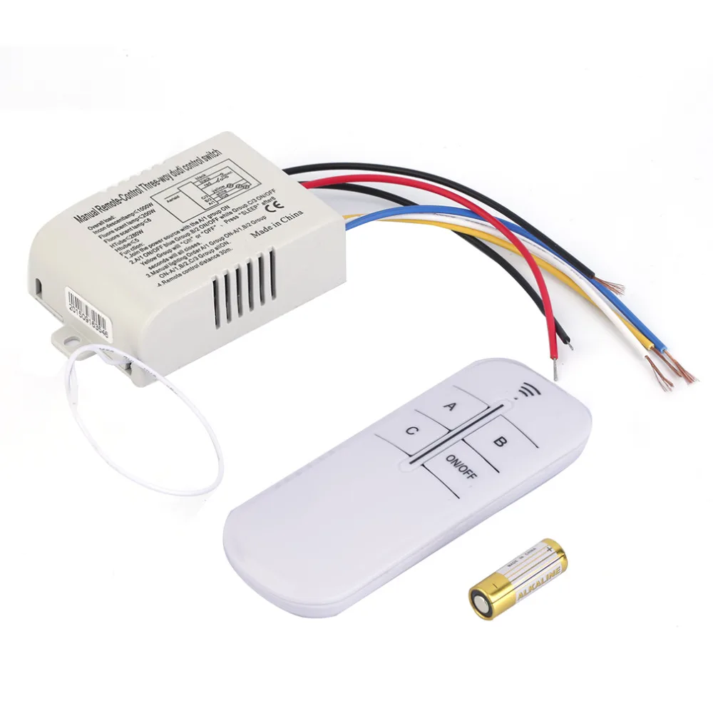 220V 3 Ways Switcher Splitter with Remote Control wall switch 3 Way ON/OFF Digital RF Remote Control Switch Wireless For Light
220V 3 Ways Switcher Splitter with Remote Control wall switch 3 Way ON/OFF Digital RF Remote Control Switch Wireless For Light