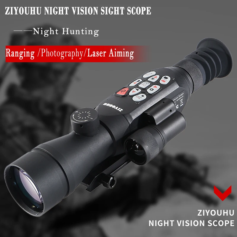 High Multiplier Single-barrel Night Vision with GPS Photo Video and Range Measuring Function Hunting Infrared Night Vision Sight
High Multiplier Single-barrel Night Vision with GPS Photo Video and Range Measuring Function Hunting Infrared Night Vision Sight