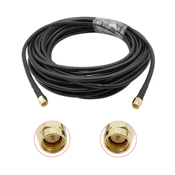 Low-loss 0-3Ghz RG58 Pigtail WIFI Router Cable SMA Male to SMA Male Plug RF Coaxial Adapter Antenna Extension Wire Connector 
Low-loss 0-3Ghz RG58 Pigtail WIFI Router Cable SMA Male to SMA Male Plug RF Coaxial Adapter Antenna Extension Wire Connector
