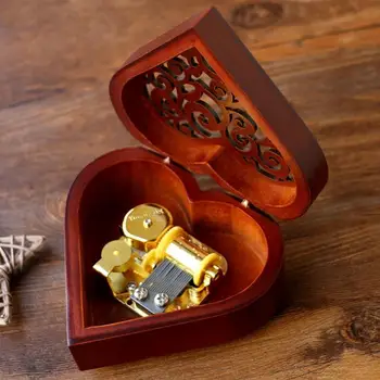 New Creative Heart Shaped Vintage Wood Carved Mechanism Musical Box Wind Up Music Box Gift For Christmas/Birthday/Valentine'S Da
New Creative Heart Shaped Vintage Wood Carved Mechanism Musical Box Wind Up Music Box Gift For Christmas/Birthday/Valentine'S Da