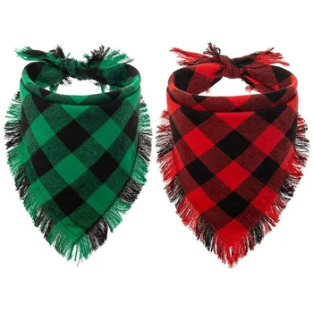 Dog Bandana 2 Pack - Classic Triple-cornered Scarf Tassels Style Holiday for Dogs Cats Puppy 
Dog Bandana 2 Pack - Classic Triple-cornered Scarf Tassels Style Holiday for Dogs Cats Puppy
