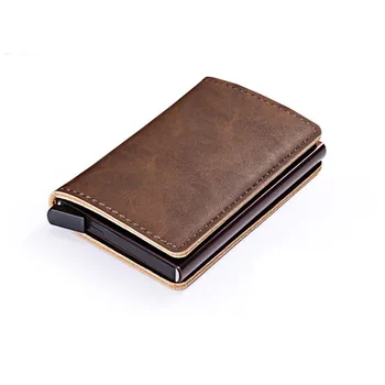 Bycobecy New Women and Men RFID Wallets Vintage Business ID Holder PU Leather Metal Single Box Credit Card Holder Card Case
Bycobecy New Women and Men RFID Wallets Vintage Business ID Holder PU Leather Metal Single Box Credit Card Holder Card Case