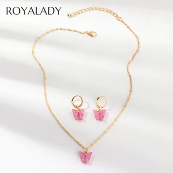Bohemian Candy Color Butterfly Stud Earrings Charm Necklaces Jewelry Sets For Women Trendy Sweet Colorful Fashion Jewelry Bijoux
Bohemian Candy Color Butterfly Stud Earrings Charm Necklaces Jewelry Sets For Women Trendy Sweet Colorful Fashion Jewelry Bijoux