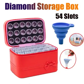 54 Bottles Diamond Painting Accessories Tools Storage Box with Silicone Funnel Diamond Painting Tool Carry Case Container Bag
54 Bottles Diamond Painting Accessories Tools Storage Box with Silicone Funnel Diamond Painting Tool Carry Case Container Bag