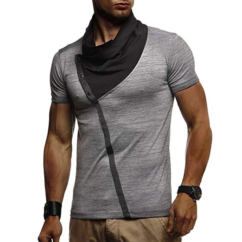 2019 Summer New Style Short Sleeve-Style Mixed Colors Heap Collar Men Leisure T-shirt Dl298
2019 Summer New Style Short Sleeve-Style Mixed Colors Heap Collar Men Leisure T-shirt Dl298