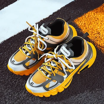 Spring/Autumn Running Men Shoes Yellow Black Youth Walking Jogging Sneakers Big Size Men Trainers Luxury Brand Mens Shoe Style 
Spring/Autumn Running Men Shoes Yellow Black Youth Walking Jogging Sneakers Big Size Men Trainers Luxury Brand Mens Shoe Style