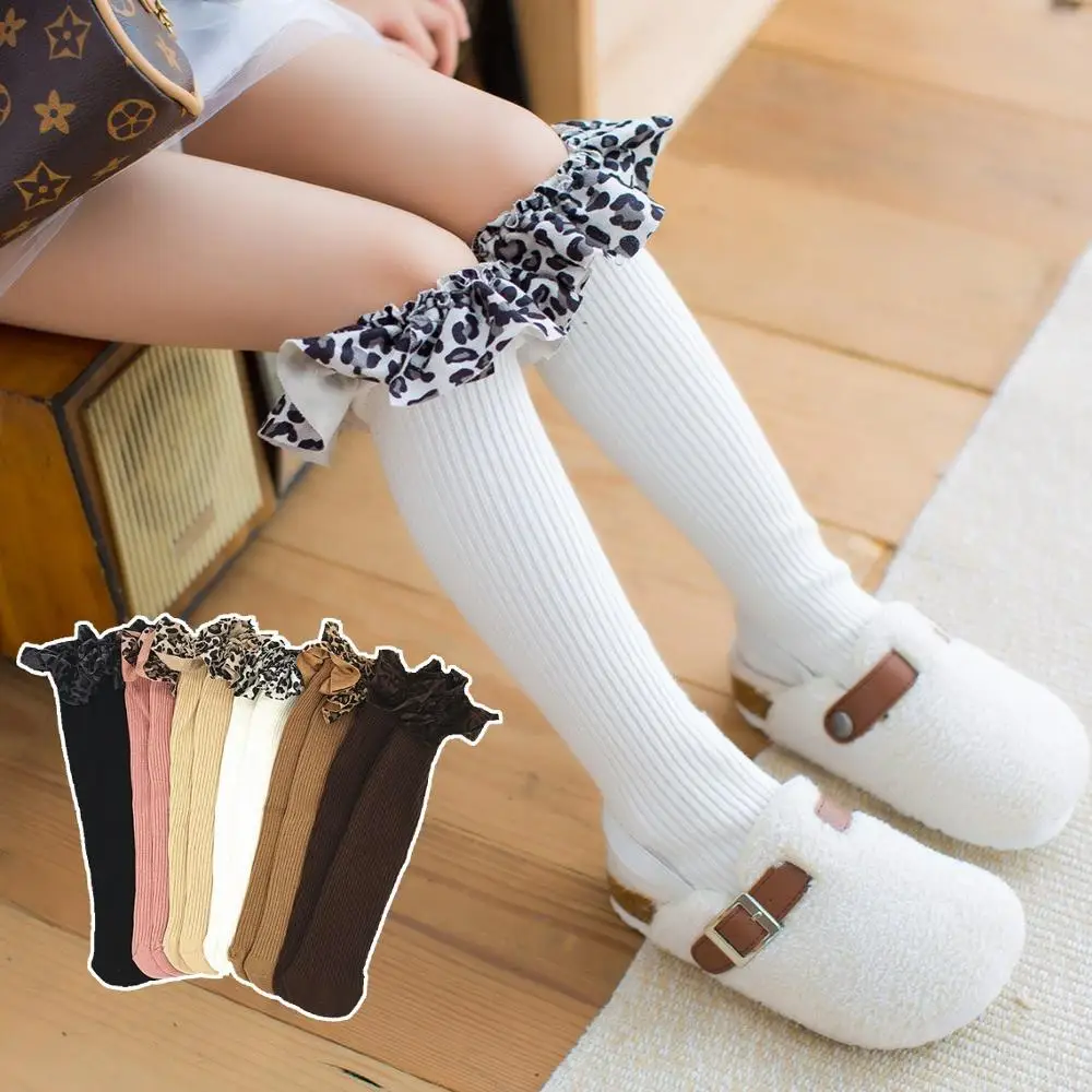 Autumn Winter Warm Cotton Children Knee High Socks with Leopard Ruffle Patchwork Socks Kid Princess Girls Baby Long Tube Socks
Autumn Winter Warm Cotton Children Knee High Socks with Leopard Ruffle Patchwork Socks Kid Princess Girls Baby Long Tube Socks