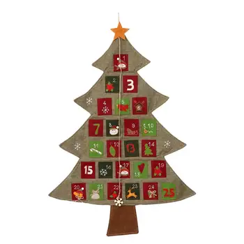 1pc Countdown Calendar Funny Christmas Linen Xmas Tree Shape Wall Calendar Calendar Advent Calendar for Home
1pc Countdown Calendar Funny Christmas Linen Xmas Tree Shape Wall Calendar Calendar Advent Calendar for Home