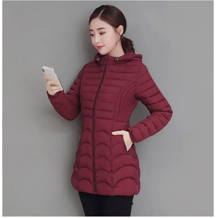 New Style Thick Winter Cotton-padded Clothes Women's Mid-length Korean-style Slim Fit Hooded Cotton-padded Jacket down Jacket Co
New Style Thick Winter Cotton-padded Clothes Women's Mid-length Korean-style Slim Fit Hooded Cotton-padded Jacket down Jacket Co