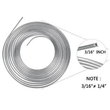 2pcs 25Ft 7.62m Coil Roll of 3/16"OD Steel Zinc Brake Transmission Line Fuel Tubing Kit with 15 Fittings Replacement Accessories
2pcs 25Ft 7.62m Coil Roll of 3/16"OD Steel Zinc Brake Transmission Line Fuel Tubing Kit with 15 Fittings Replacement Accessories