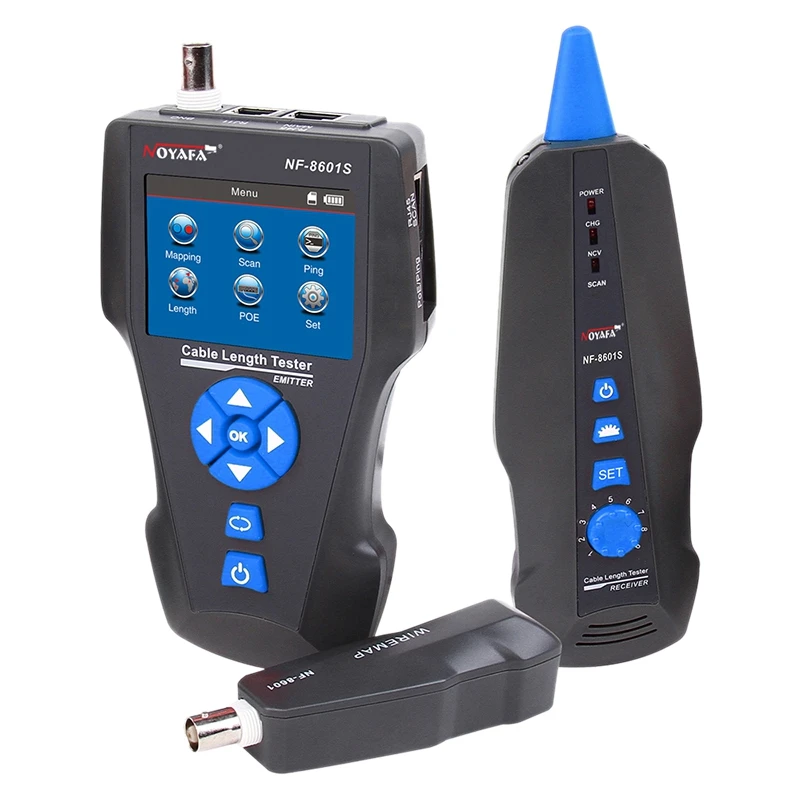 NOYAFA NF-8601S TDR Tester Network Cable Tester Tracker RJ45 RJ11 Lan Cable Length Telephone Tracker+POE+PING+Voltage Detector
NOYAFA NF-8601S TDR Tester Network Cable Tester Tracker RJ45 RJ11 Lan Cable Length Telephone Tracker+POE+PING+Voltage Detector