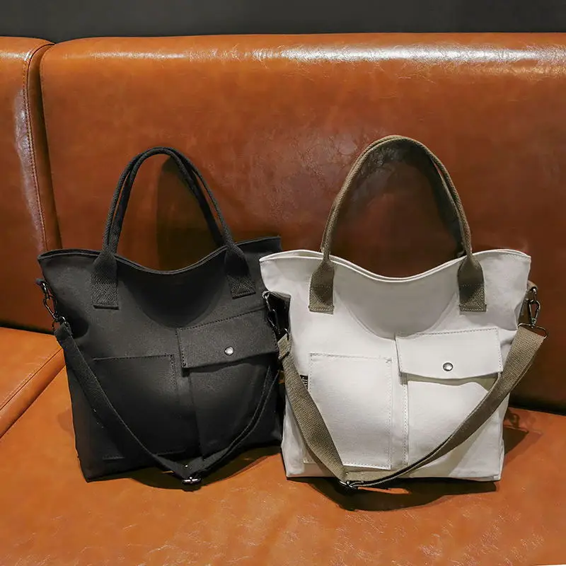 Canvas Bag Shoulder Tote Bag Shoulder Casual Japanese-style Versatile Thick Shopping Bag Large Capacity 2019 New Style WOMEN'S B
Canvas Bag Shoulder Tote Bag Shoulder Casual Japanese-style Versatile Thick Shopping Bag Large Capacity 2019 New Style WOMEN'S B