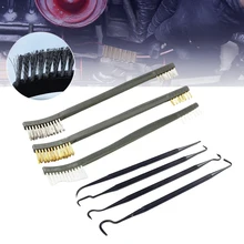 Pick and Brush Set Double-headed 3 Wire Brushes and 4 Nylon Picks Multipurpose Car Detailing Cleaning Tool Accessories
Pick and Brush Set Double-headed 3 Wire Brushes and 4 Nylon Picks Multipurpose Car Detailing Cleaning Tool Accessories